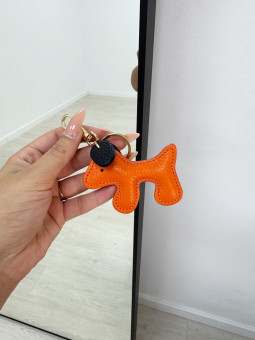 LLAVERO ICONIC NARANJA (PIEL 100%)